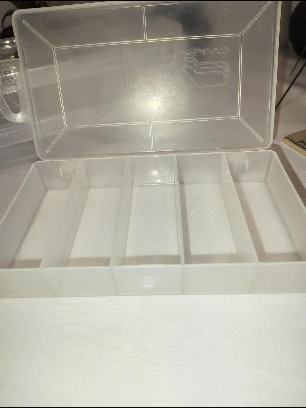 3 Clear Plastic Storage Trays